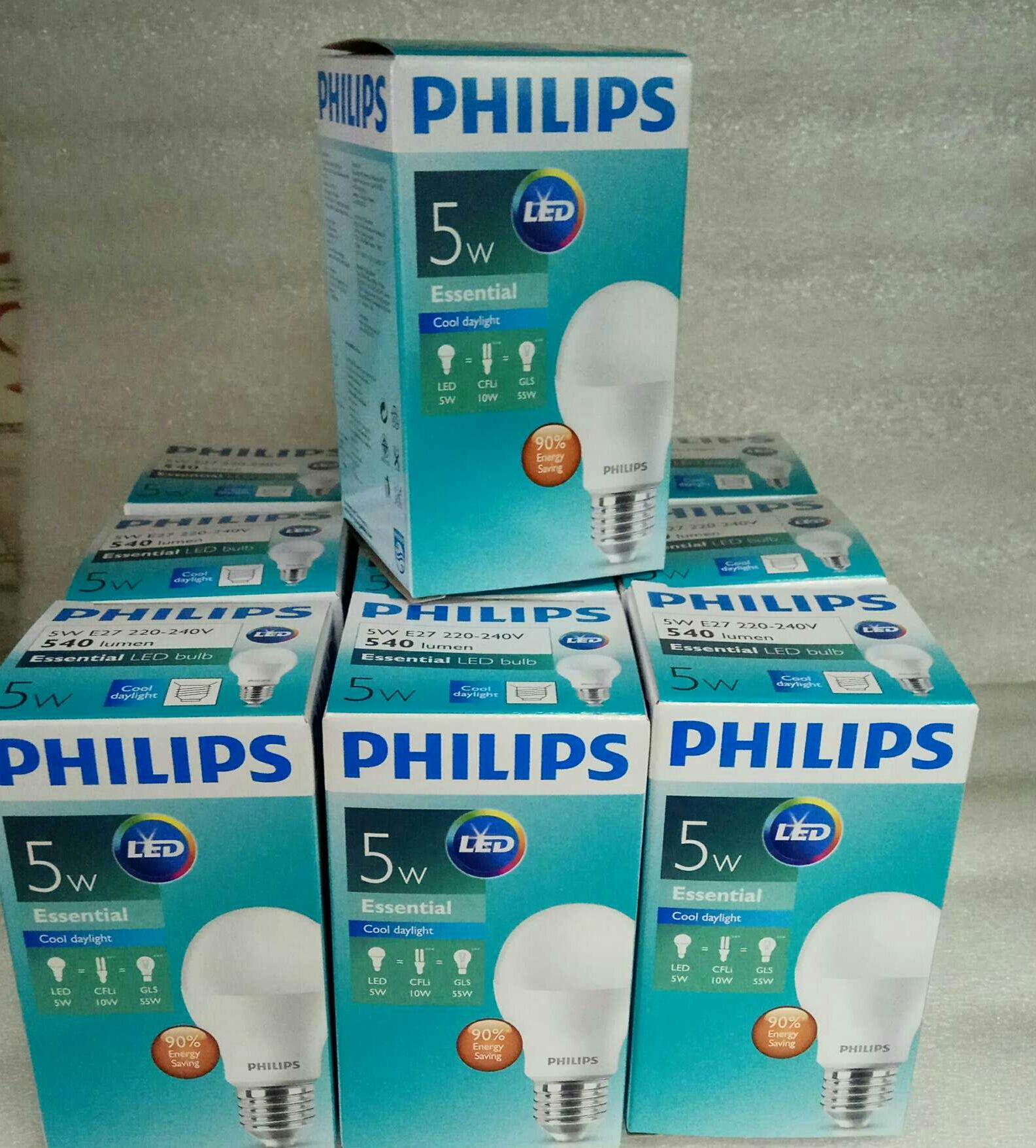 Lampu Philips Led Essential 5 Watt /isi 10 Pcs Januari 2019 - 4 Lampu Philips Led Essential 5 watt /isi 10 pcs - 4