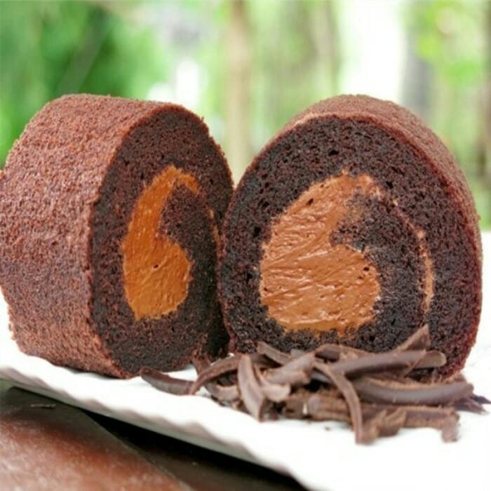 Brownies kukus gulung