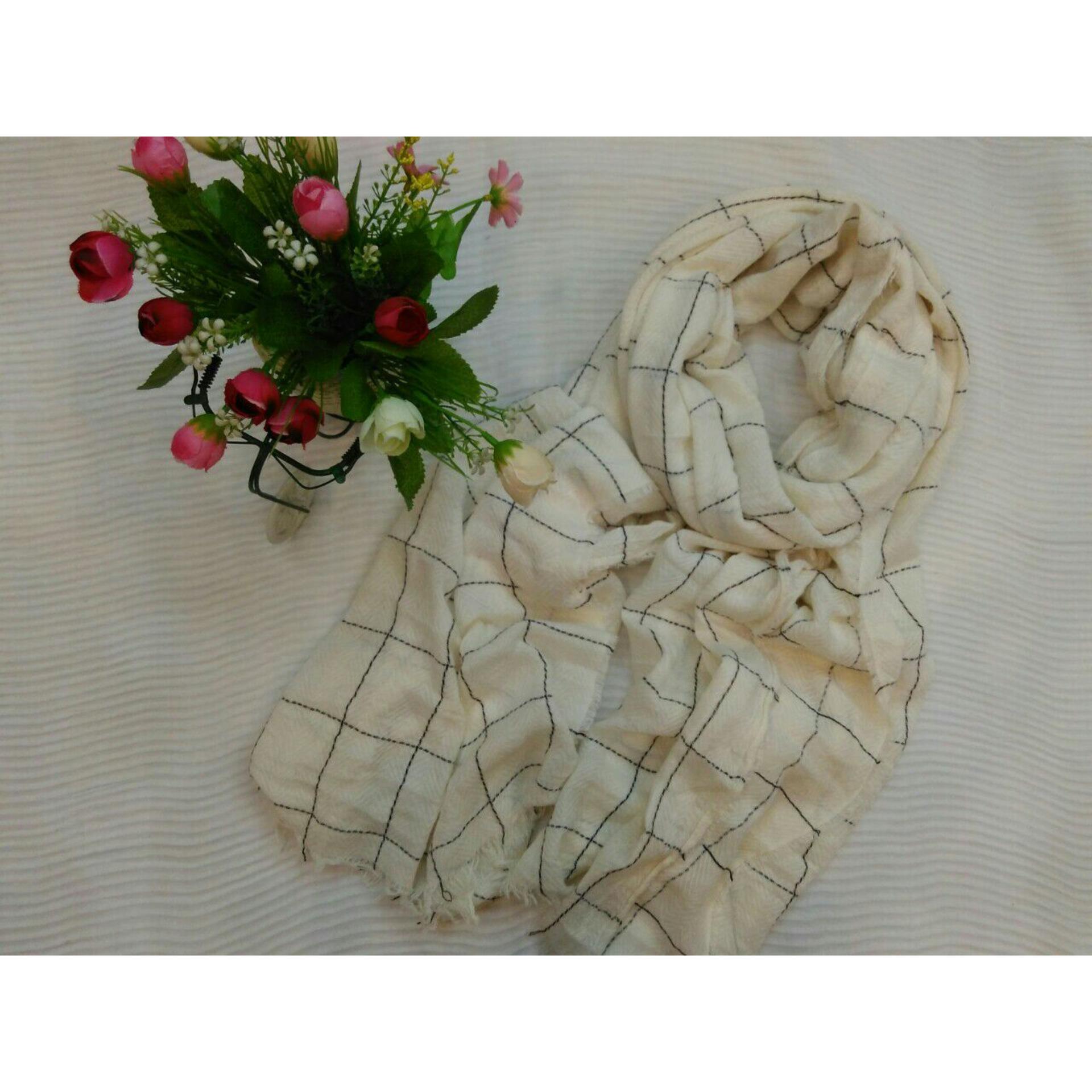 Jilbab Cantik Hijab untuk sehari-hari Kerudung Rabbani Kerudung Zoya Kerudung Instan Kerudung Rawis Jilbab Organza Calya Cream