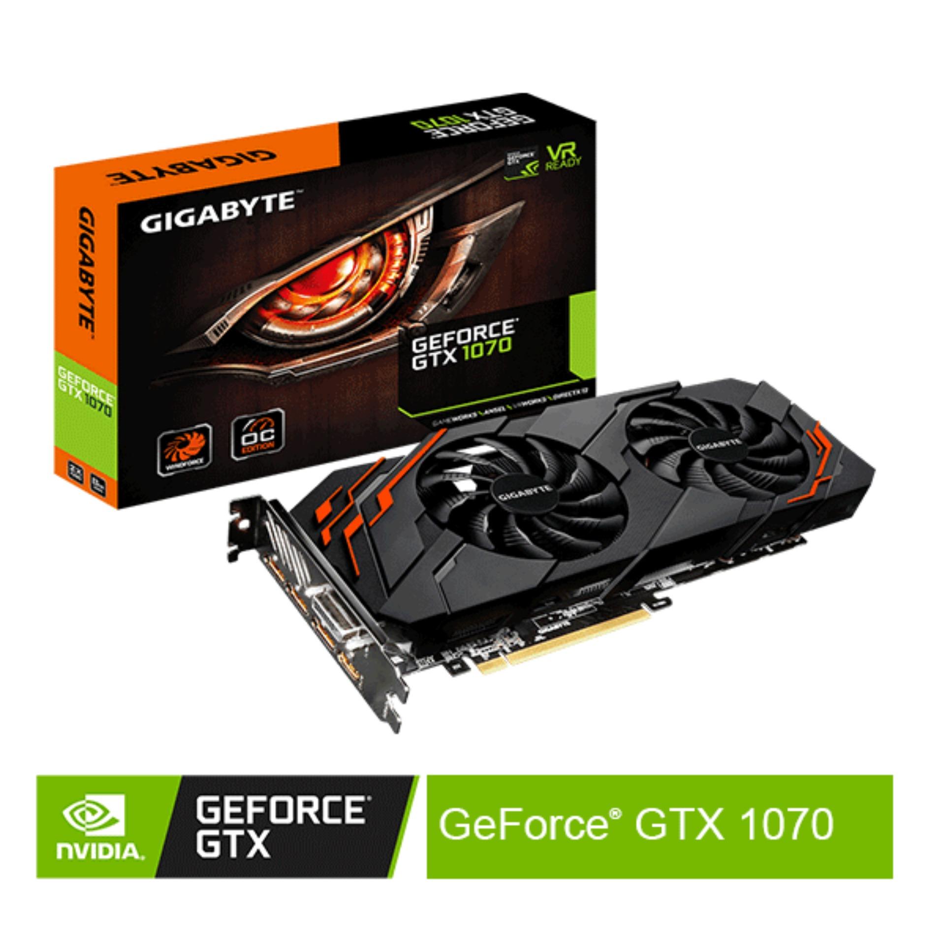 Nvidia GeForce Official Store - Gigabyte GeForce GTX 1070 WINDFORCE OC 8G VGA CARD
