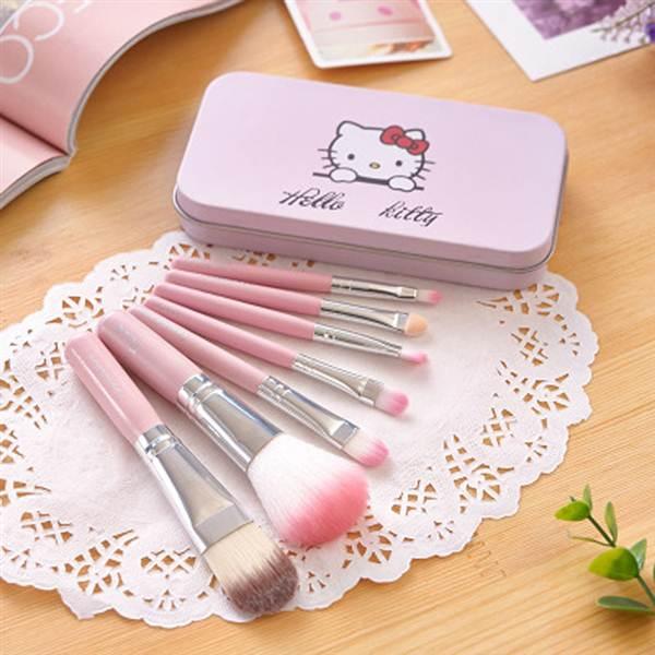Make Up Brush 7 Pc Kitty Kuas MakeUp - Professional Foundation Lip Eyeshadow Shader Brush Cosmetic - Pink Januari 2019 - 2 Make Up Brush 7 Pc Kitty Kuas MakeUp - Professional Foundation Lip Eyeshadow Shader Brush Cosmetic - Pink - 2