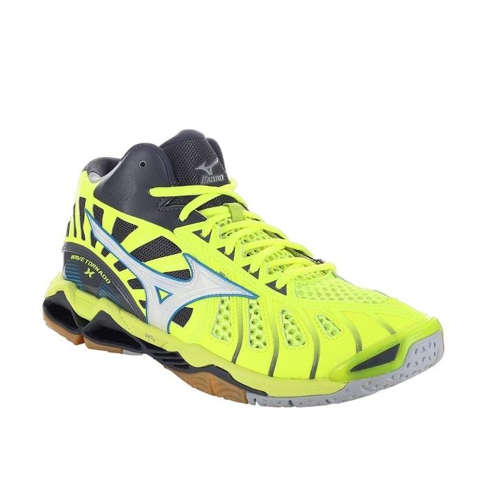 SEPATU VOLLY MIZUNO WAVE WAVE TORNADO X MID - SAFETY YELLOW (NEW 2017)