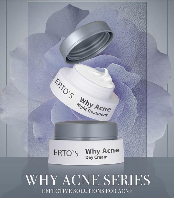 Ertos / Erto's Why Acne Night Cream / BPOM Original 100% / 50gr