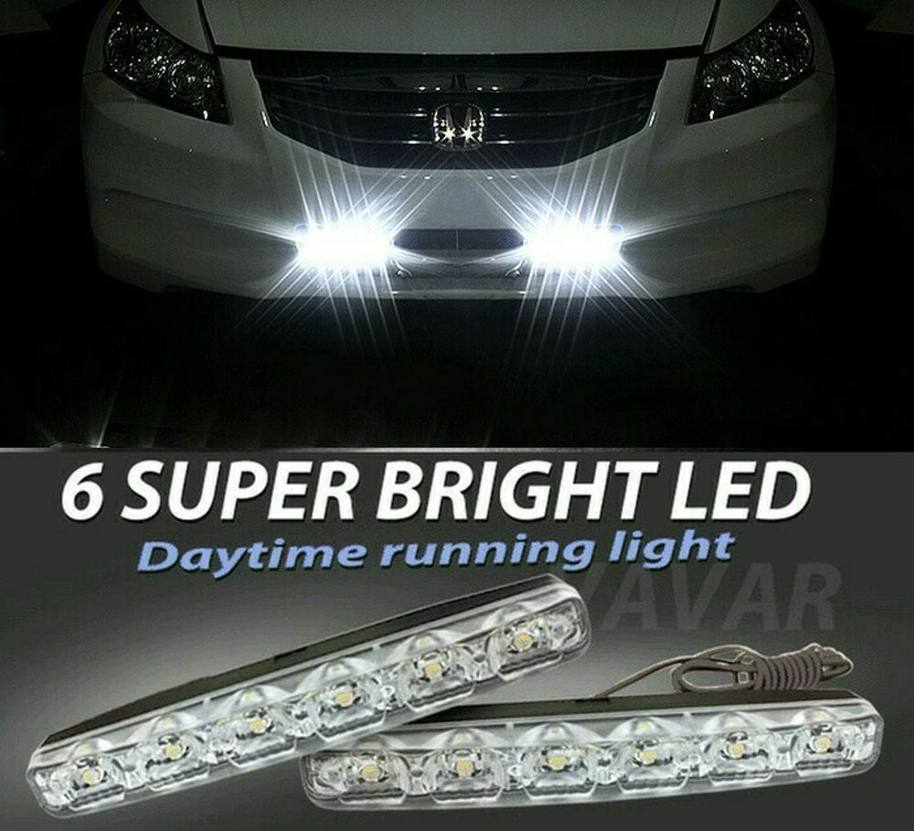 LAMPU LED DRL 6 LED SUPER WHITE | LED DAY TIME RUNNING LIGHT | LAMPU GRILL MOBIL | LED LUXEON GRILL di lapak RK MOTOR CILEDUG ekranoplane