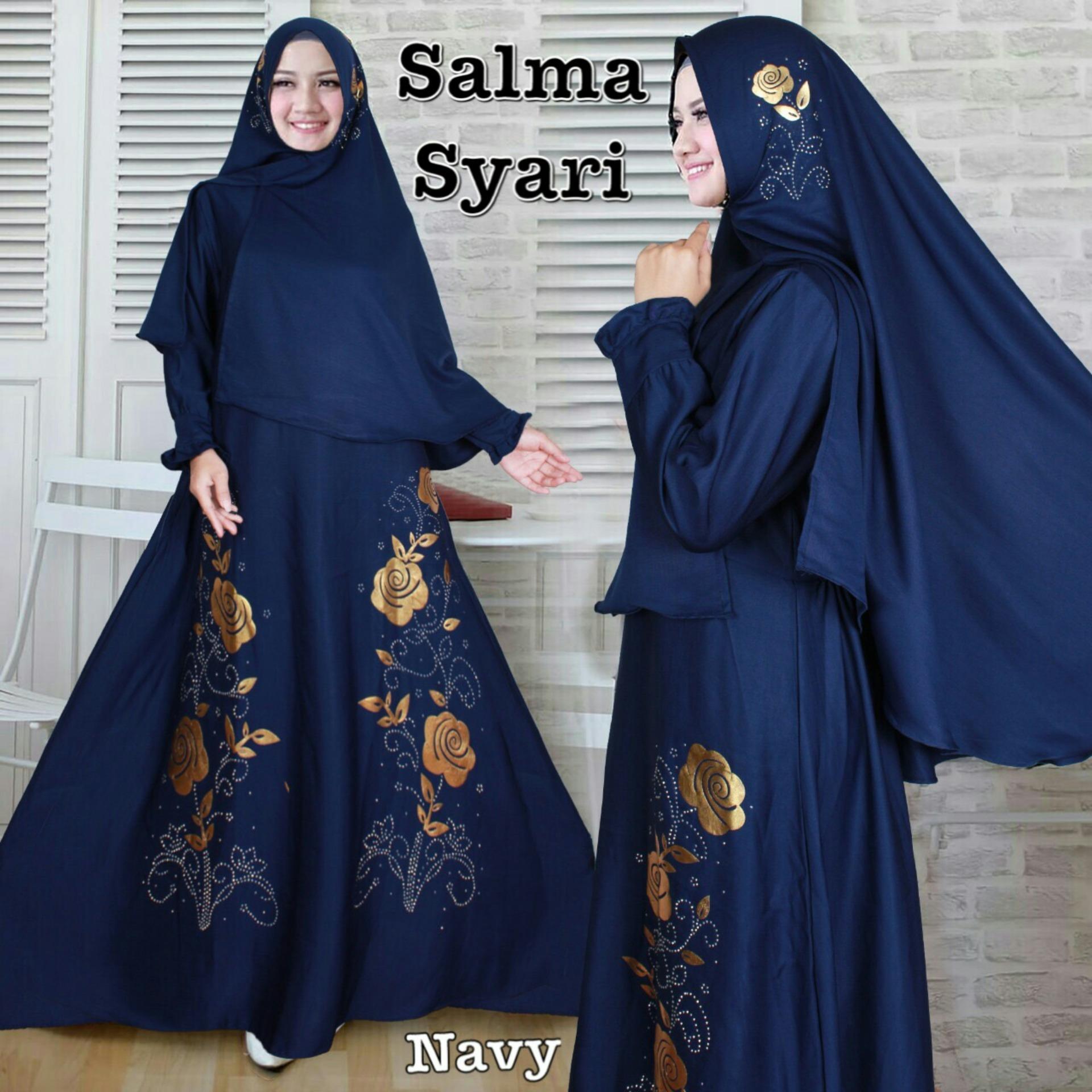 trendshopee Pakaian Muslim Wanita Gamis Syari Salma