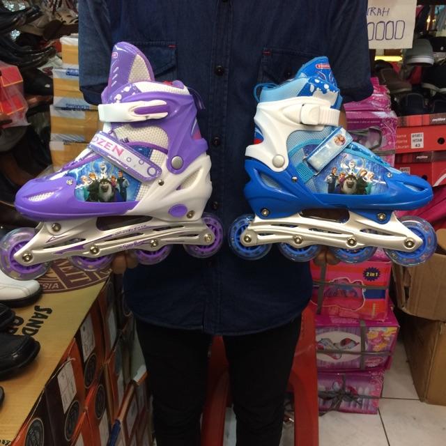 rollerblade atau sepatu roda karakter frozen original/100%