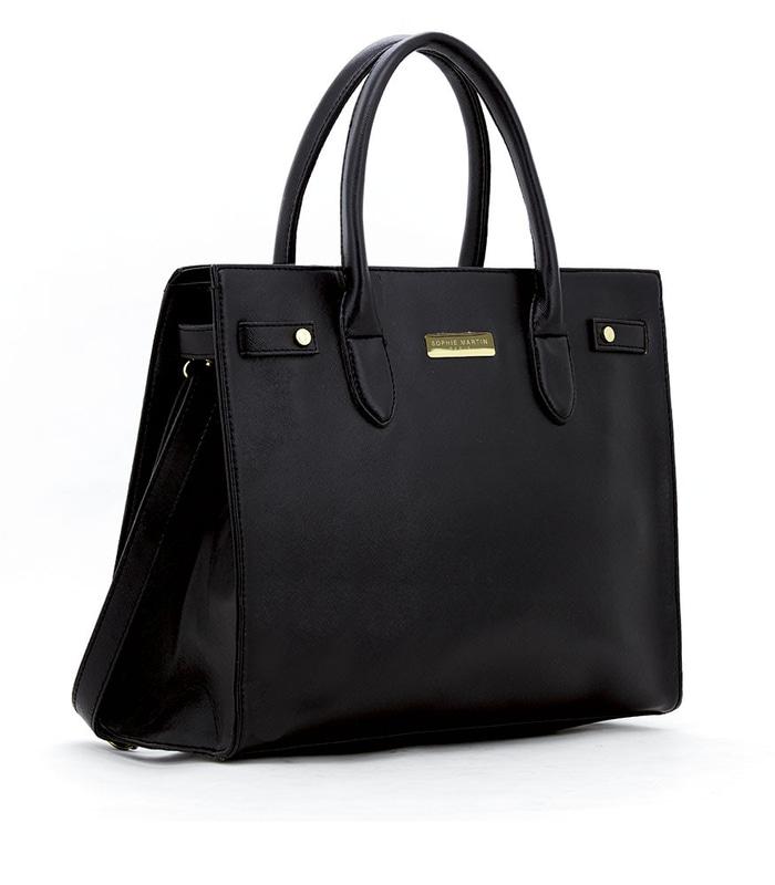 TAS SELEMPANG WANITA SOPHIE MARTIN HITAM KULIT JOSETTE BAG T4051B5 O A