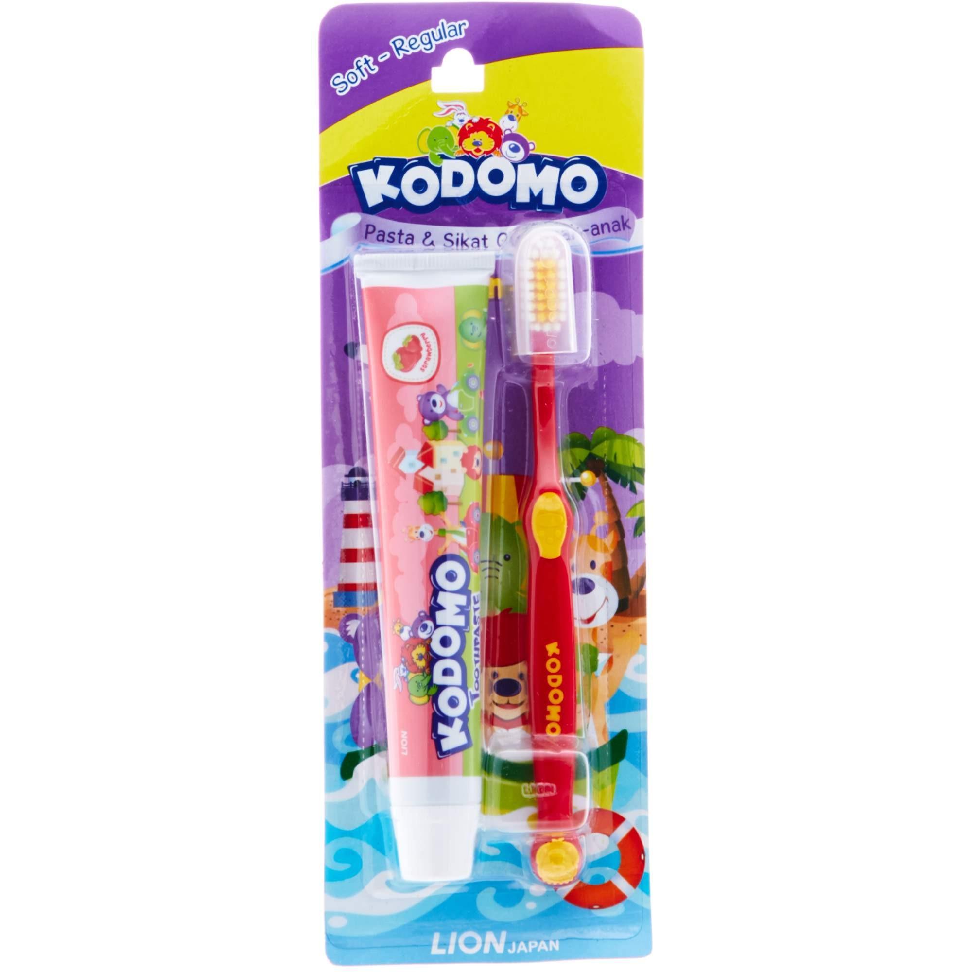 Fitur Kodomo Pasta Gigi Junior Strawberry 45g Dan Harga Terbaru Kodomo Sikat Gigi Reguler 2In1