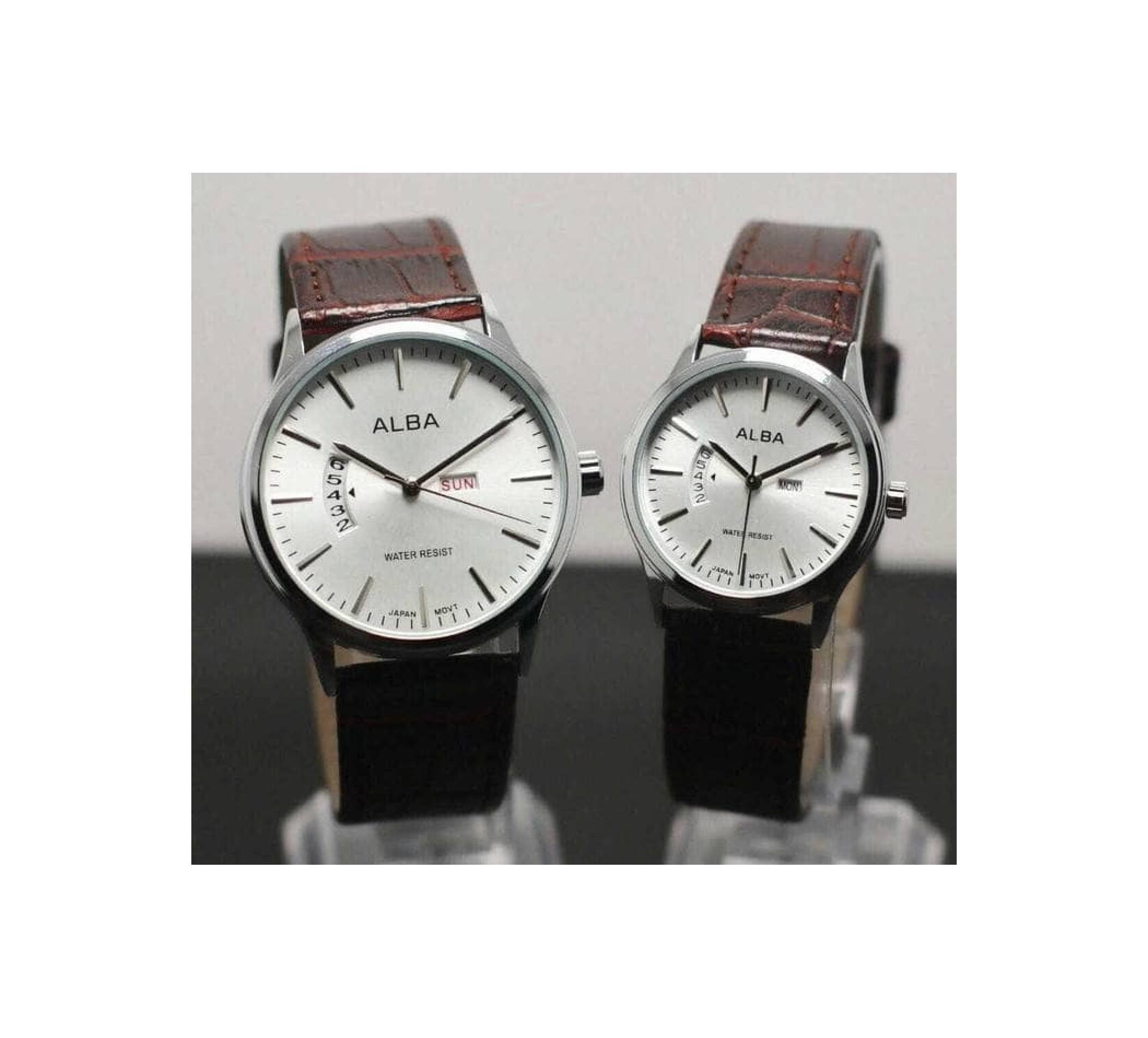 JAM TANGAN COUPLE ALBA KULIT