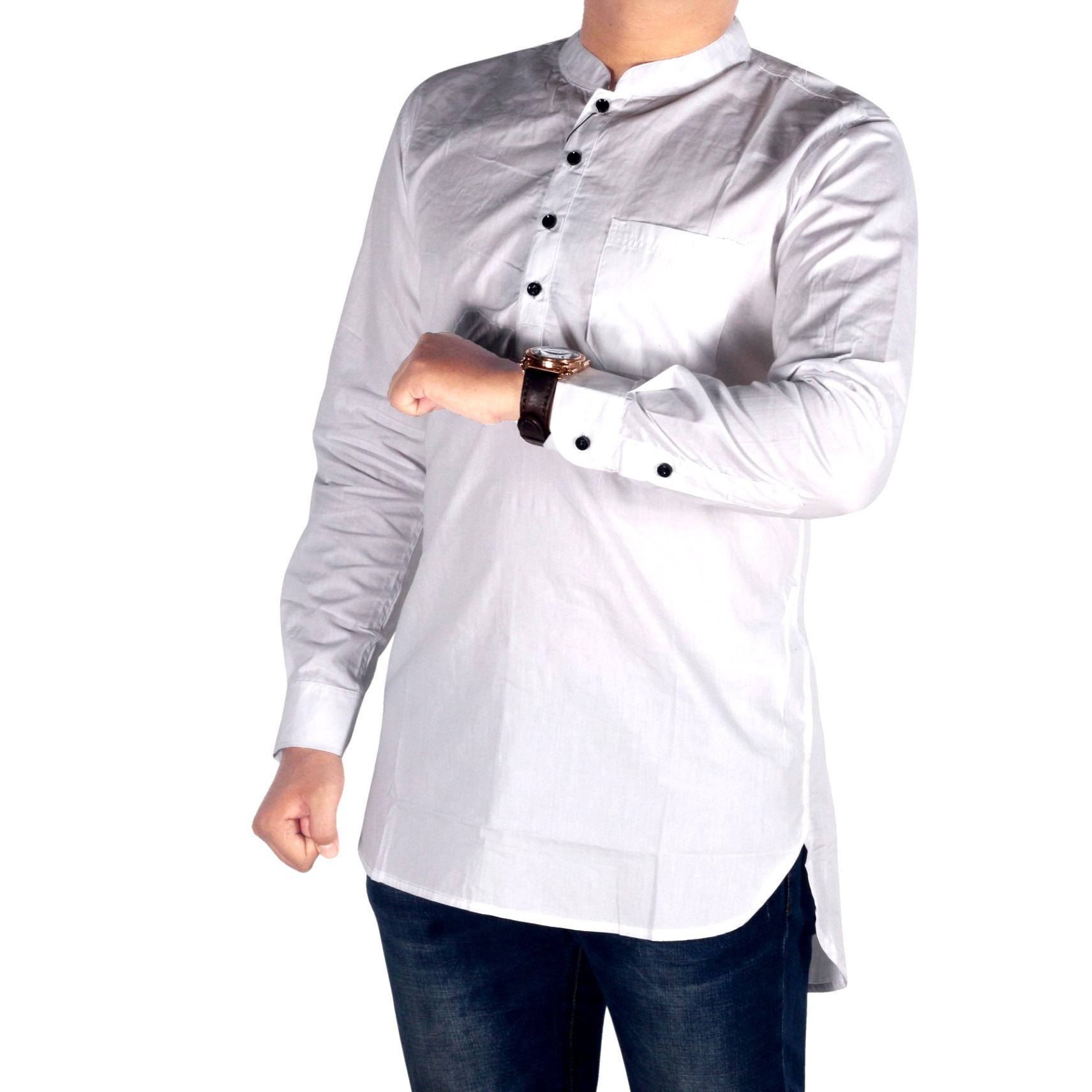 Dgm_Fashion1 Kemeja Putih Polos Long Line/ Kemeja Young Lex/Kemeja Coco/Kemeja Muslim/Baju Coco/Kemeja Flanel/Flanel Woll/Kemja Men/Kemeja Casual/Kemeja Distro/Kemeja Pantai/Kemeja Formal/Kemeja Pria/Kemeja Polos/Kemeja Batik PA 5424