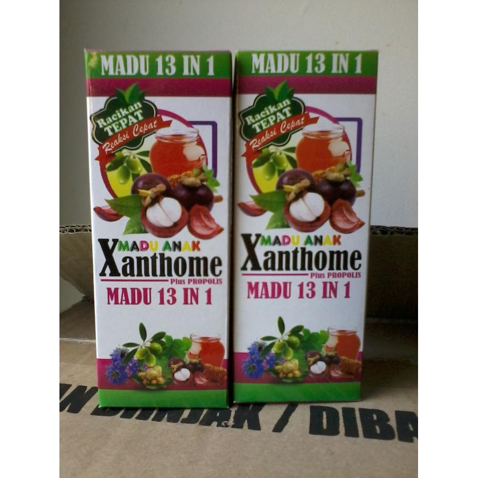 promo Madu Anak Xanthome plus Propolis 13 in 1 - plus Gamat Emas + Fish Oil original
