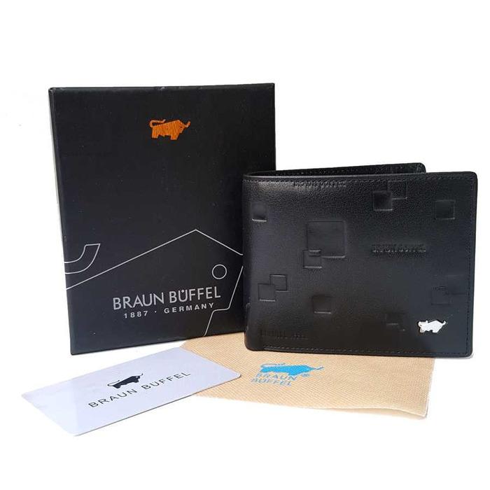 Dompet Tidur Lipat Pendek Kulit Asli Murah - BB US-12 BLACK jaman sekarang