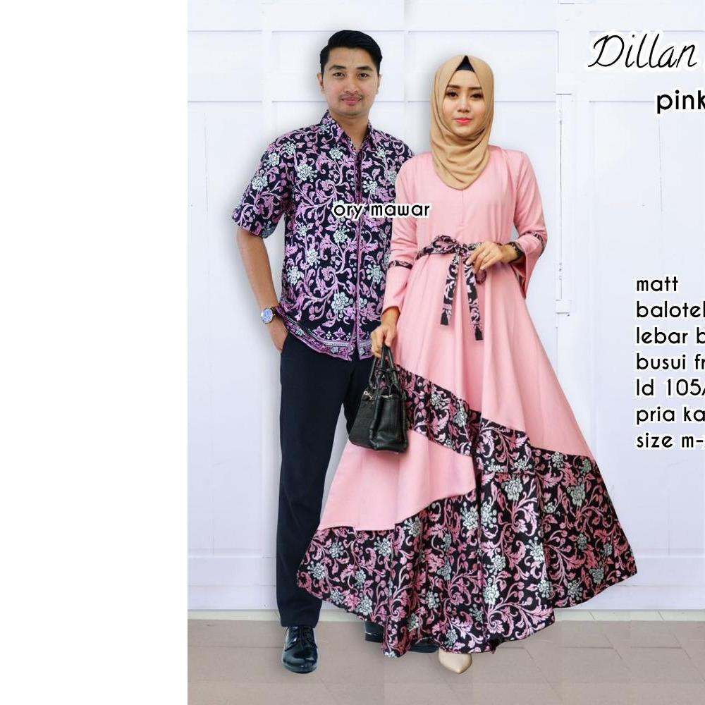 Riuisme - Couple Gamis / Baju Kondangan / Baju Batik / Sarimbit Batik 