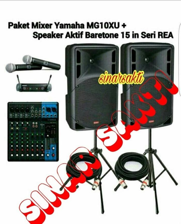 ORIGINALS PROMO PAKET SOUND SYSTEM YAMAHA & BARETONE 15 INCH AKTIF ( ORIGINALS )
