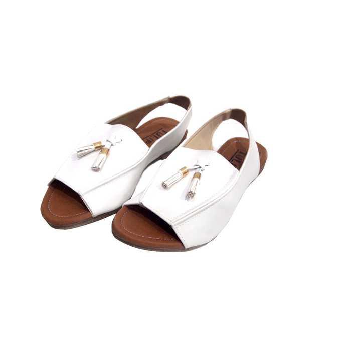 BEST SELLER sandal indie putih fashion sandals slipon korea indie fse062 TERMURAH