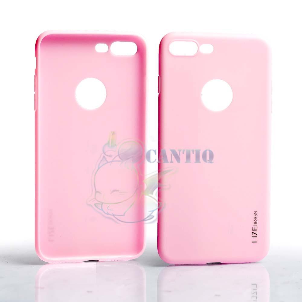Lize Apple iPhone 8 Plus Softshell / Soft Case / Jelly Case / Soft Back Case / Silicone Apple iPhone 8 Plus / Silicon / Silikon / Case Apple iPhone 8 Plus / Case Baby Skin / Casing Apple iPhone 8 Plus - Pink / Pink Muda