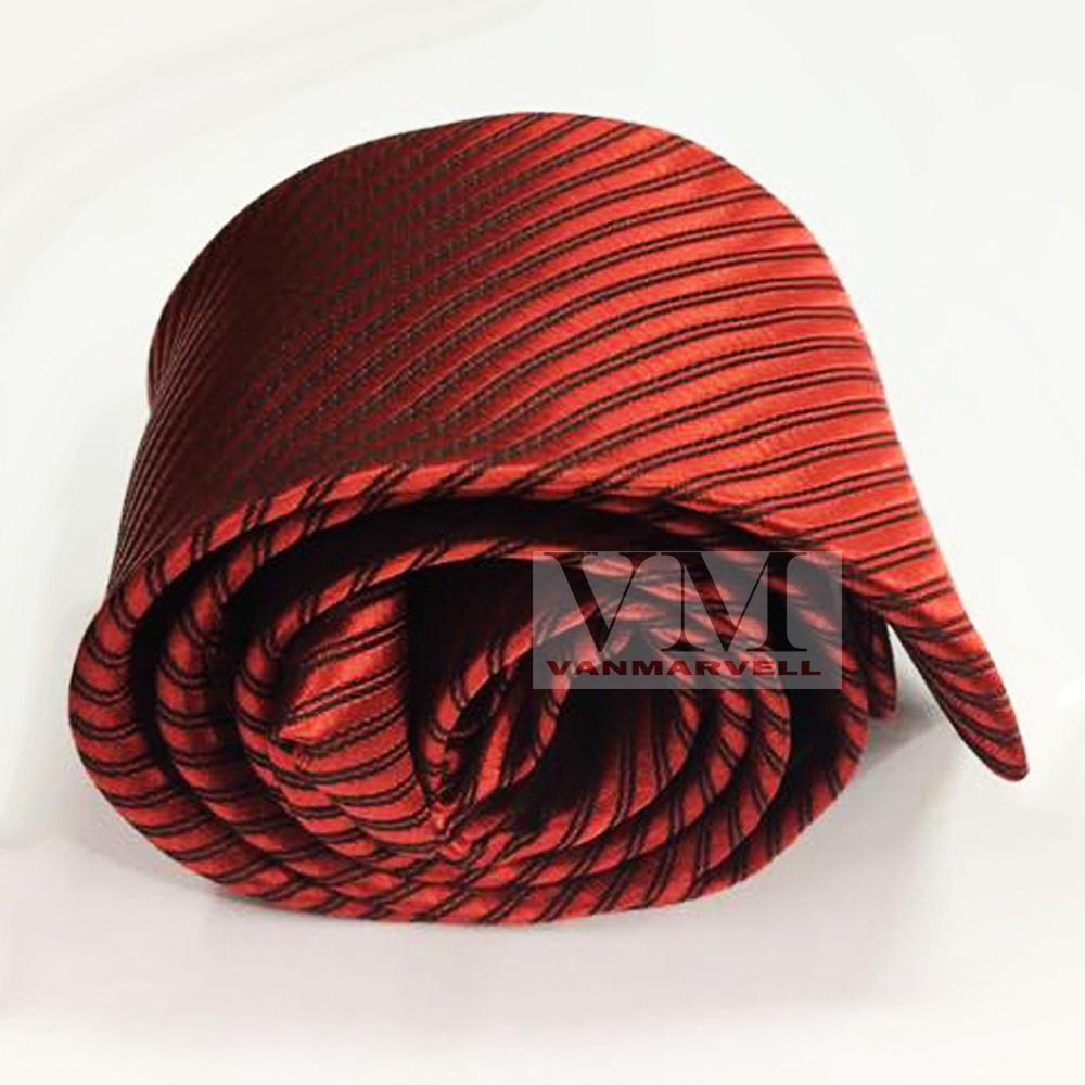 Detail Gambar VM Dasi Fashion Slim Merah - Long Slim Tie Terbaru