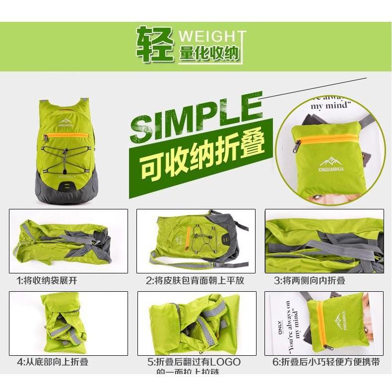 Hot Sale! READY Tas Mini Lipat Dompet Backpack Ransel Sepeda Gunung Outdoor Jalan 18L TERUPDATE