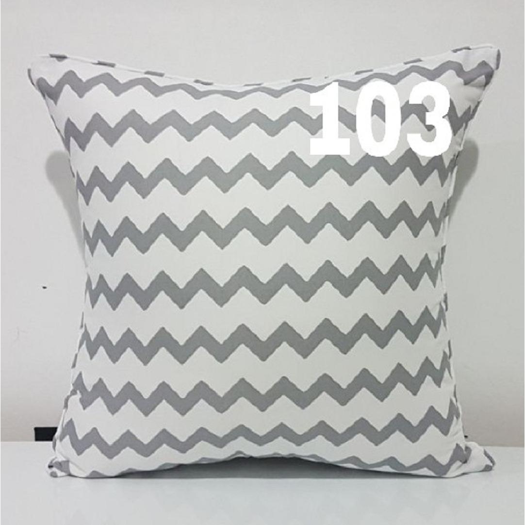 RAISASTORE SARUNG BANTAL SOFA / KURSI ZIGZAG PREMIUM 40 x 40