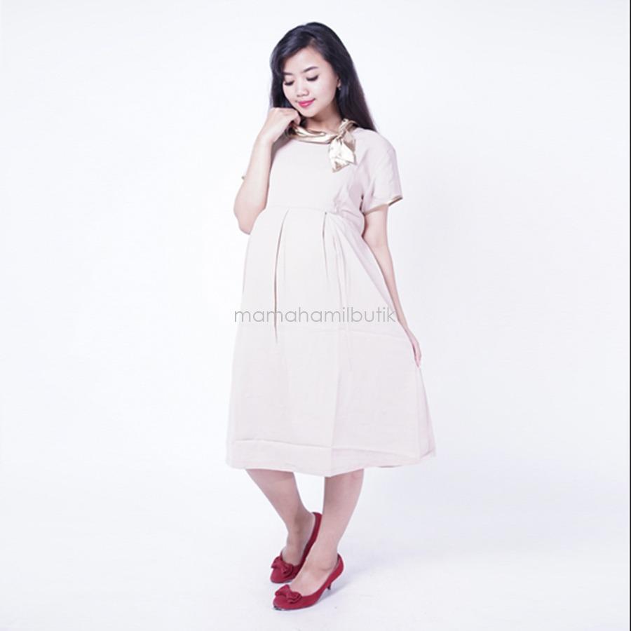 Baju Hamil Dress Hamil Menyusui Pita Satin Angel Dress - DRO 893 / Baju Hamil dan Menyusui/ Baju Ibu Menyusui / Baju Gamis Ibu Menyusui / Baju Daster Ibu Menyusui / Baju Wanita Menyusui / Baju Menyusui Murah / Baju hamil Kerja