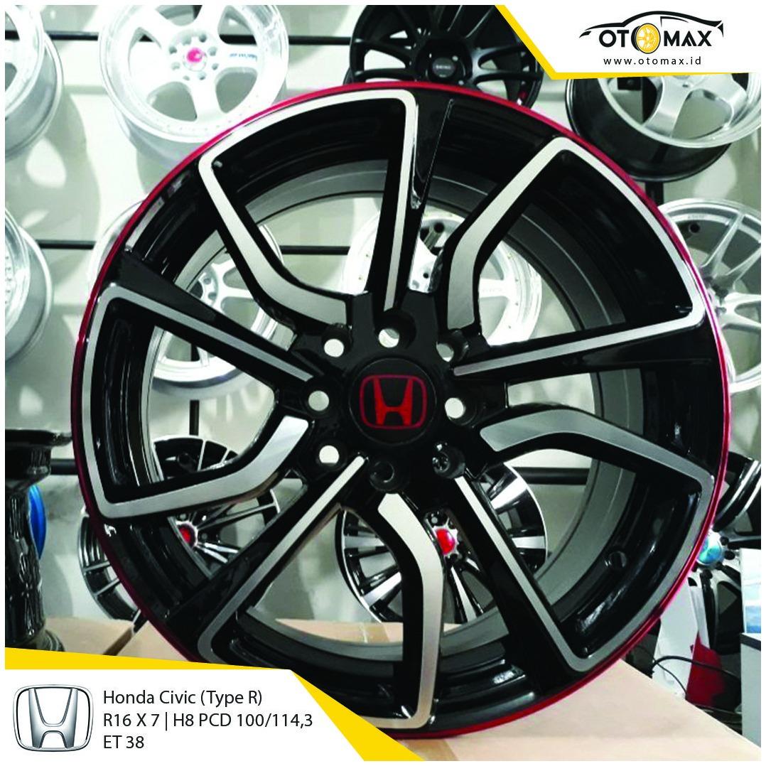 Velg Mobil Honda Civic (Type R) Ring 16 BMF+ Red Line
