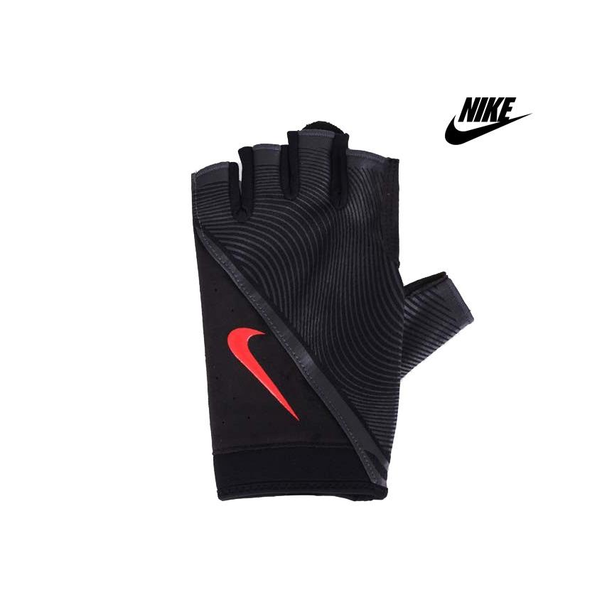 Aksesoris Olahraga|Sarung Tangan Fitness|Sarung Tangan Nike Ori|Sarung Tangan Nike Murah|Nike Mens Havoc Training Gloves Black/Red-NLGB6053