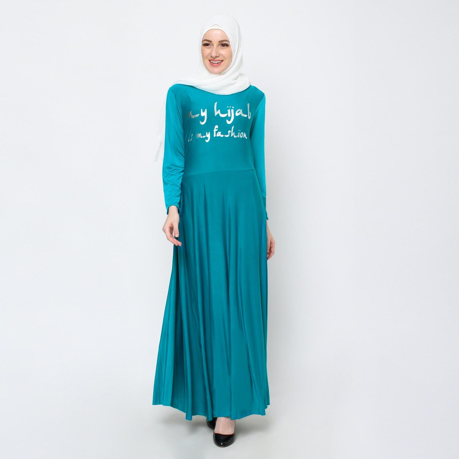 Cek Harga Baru Jfashion Long Dress Gamis Maxi Tangan Panjang Print