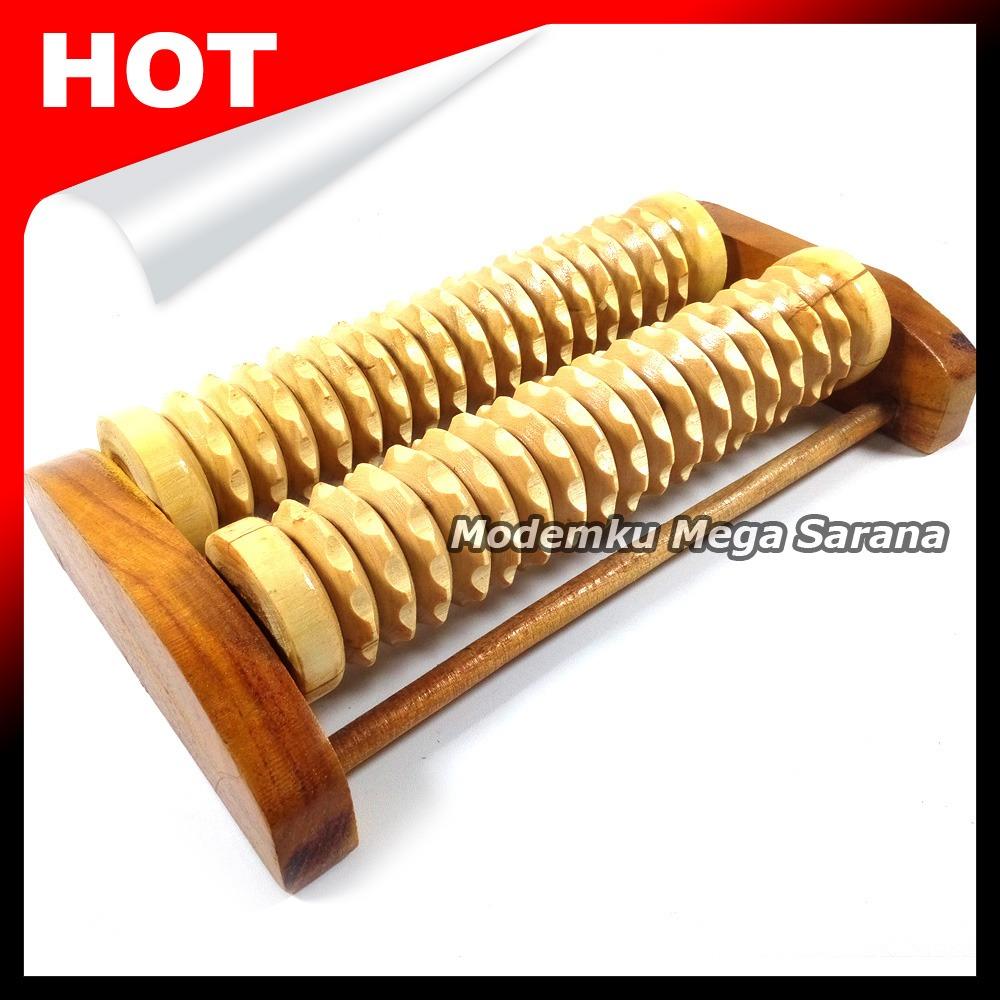 Alat Pijat Refleksi Kaki Tradisional Kayu 2 Roll
