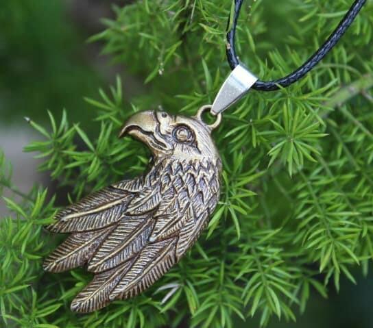Kalung Tali Bandul Kepala Elang
