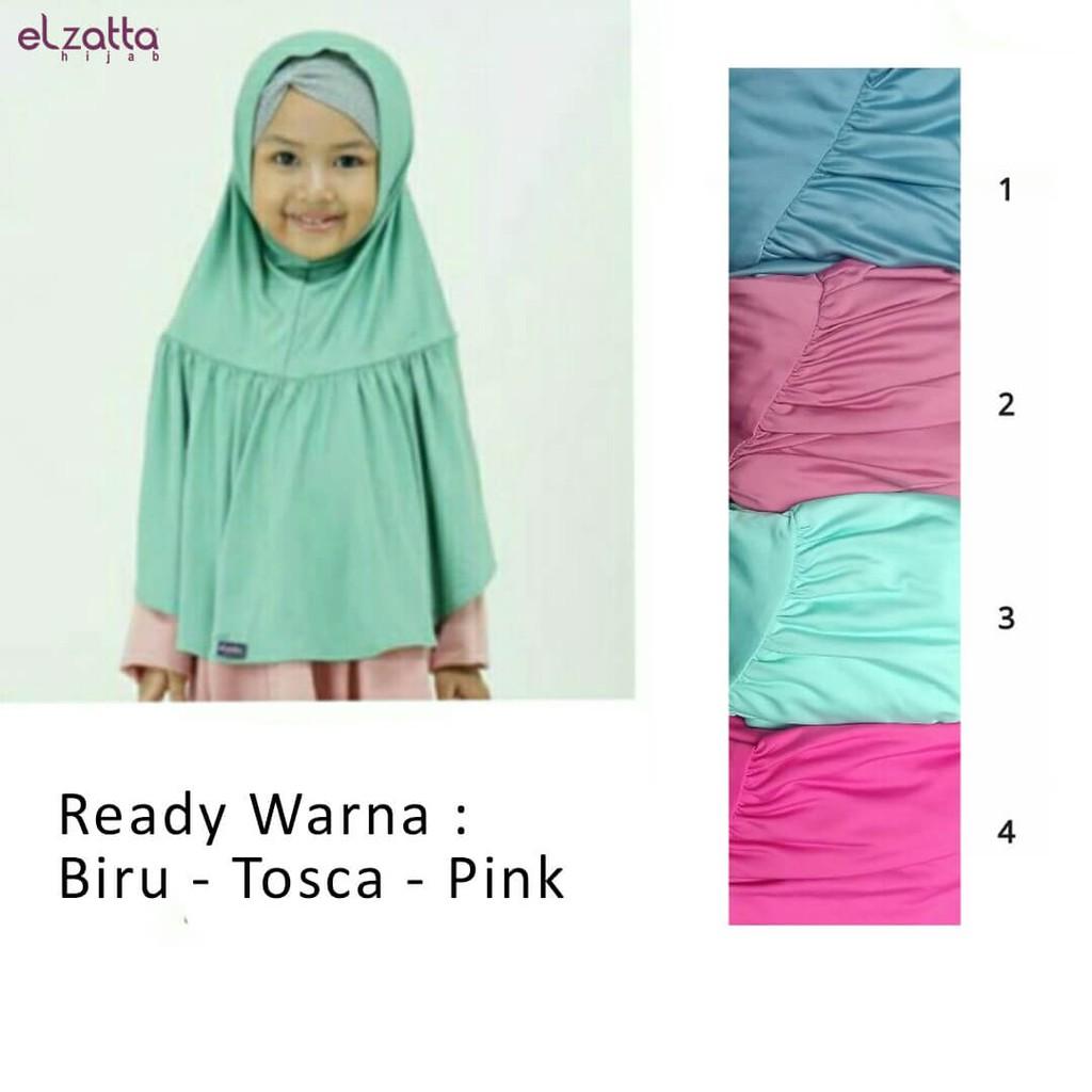 Promo Elzatta Hijab / Hijab Anak / Hijab Instan Anak / Bergo Anak / Elzatta Basic / E005
