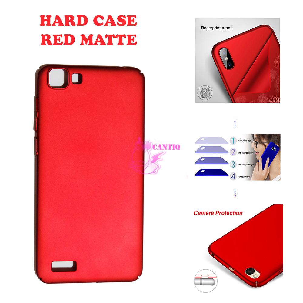 QCF Case Vivo Y35 Hard Slim Red Mate Anti Fingerprint Hybrid Case Baby Skin Vivo Y35