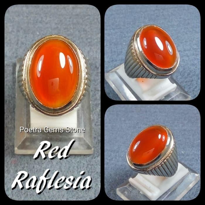 (Murah) CINCIN BATU AKIK RED RAFLESIA
