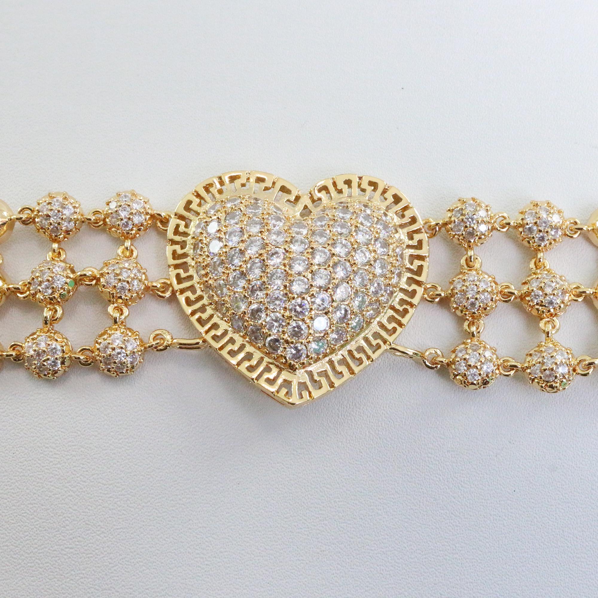 ... Azzam Gelang Love Motif Xuping 40 - 3 ...