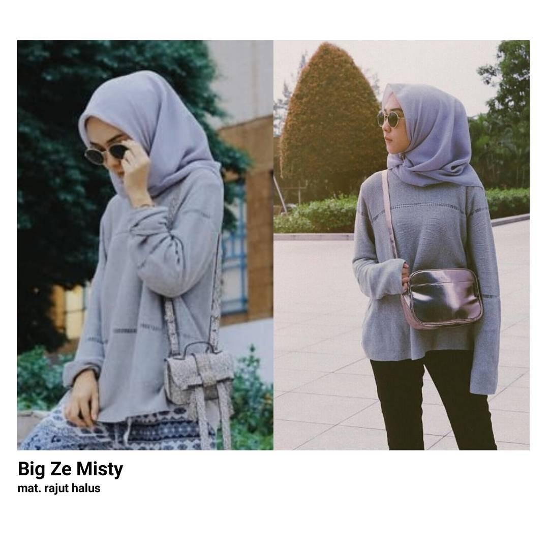 Cek Harga Baru Sweater Milla Stripe Outer Rajut Halus Baju