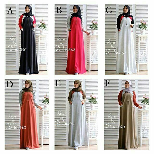 Gamis Sporty Reva By Dhilovera ORIGINAL