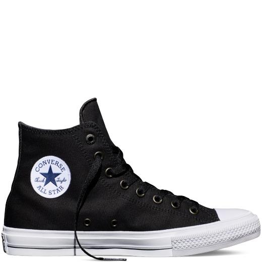 sepatu sneakers converse all star unisex CT HI LOW CUT - HITAM