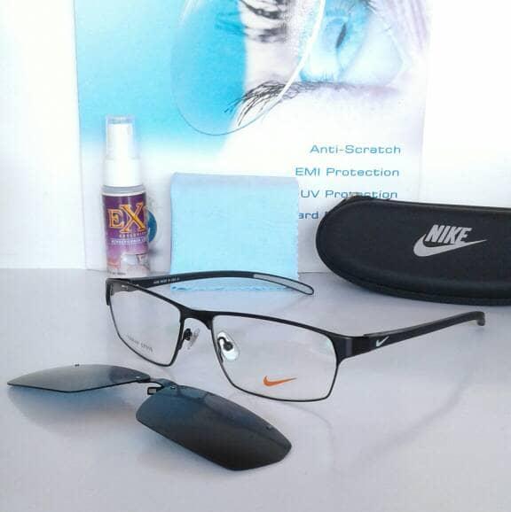 FRAME KACAMATA NIKE 7508 CLIP ON POLARIZED/KACAMATA MINUS/BACA/SUPER