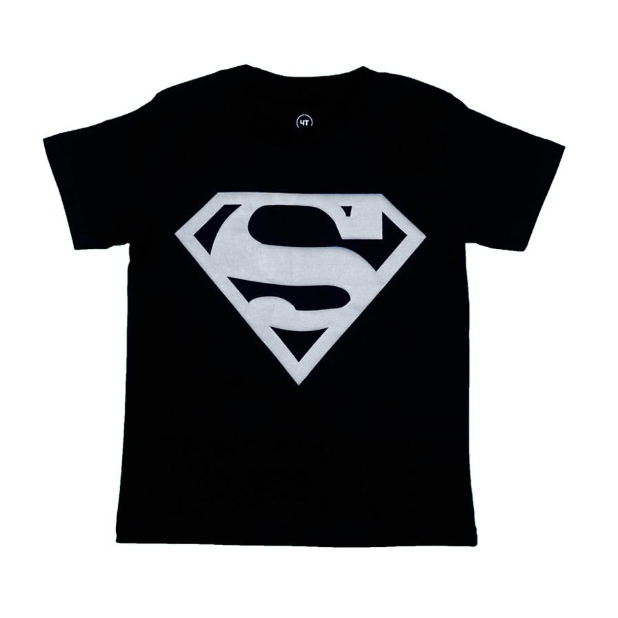 Kaos Anak Superhero Superman-Hitam