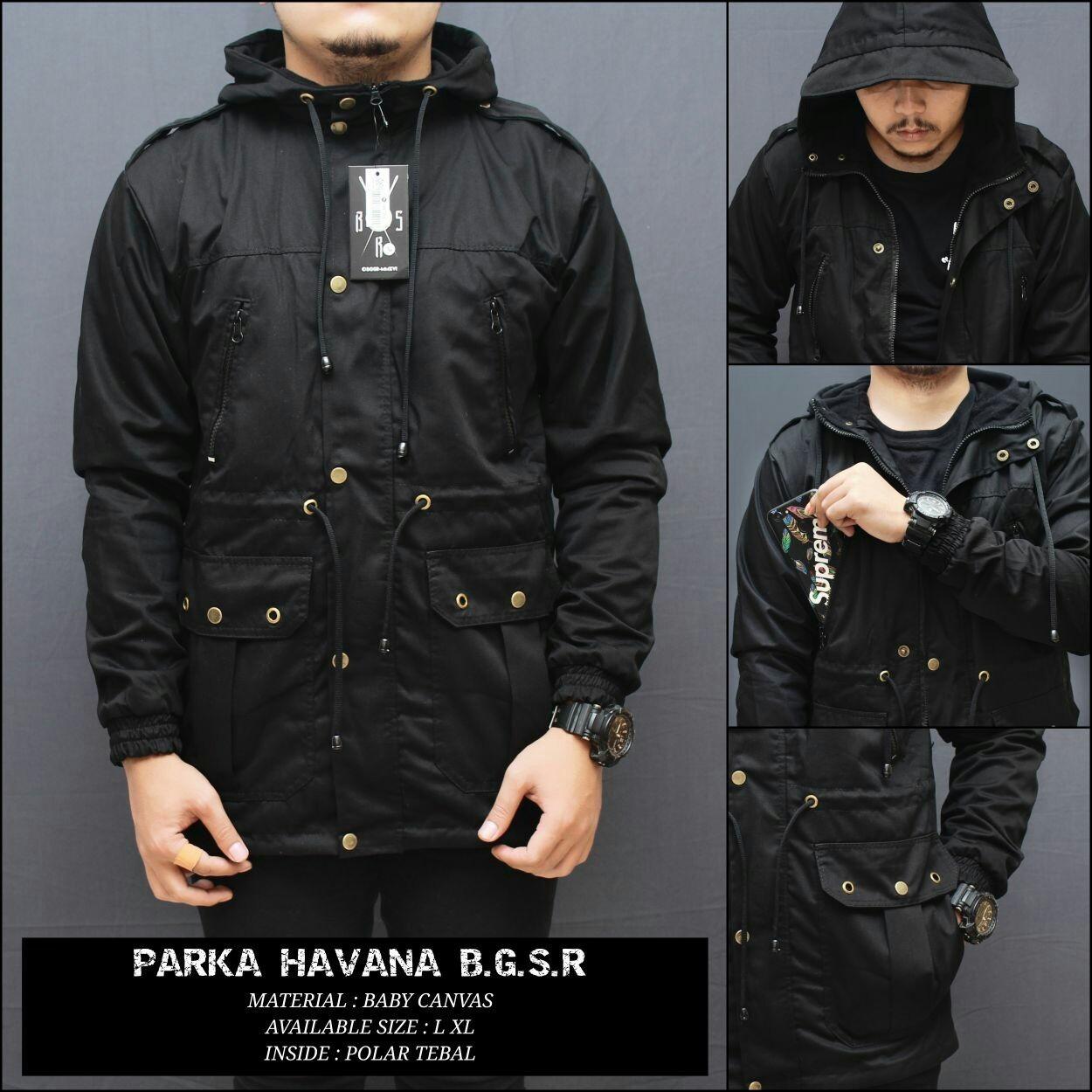 Jaket parka havana model baru best seller produk lokal rasa import