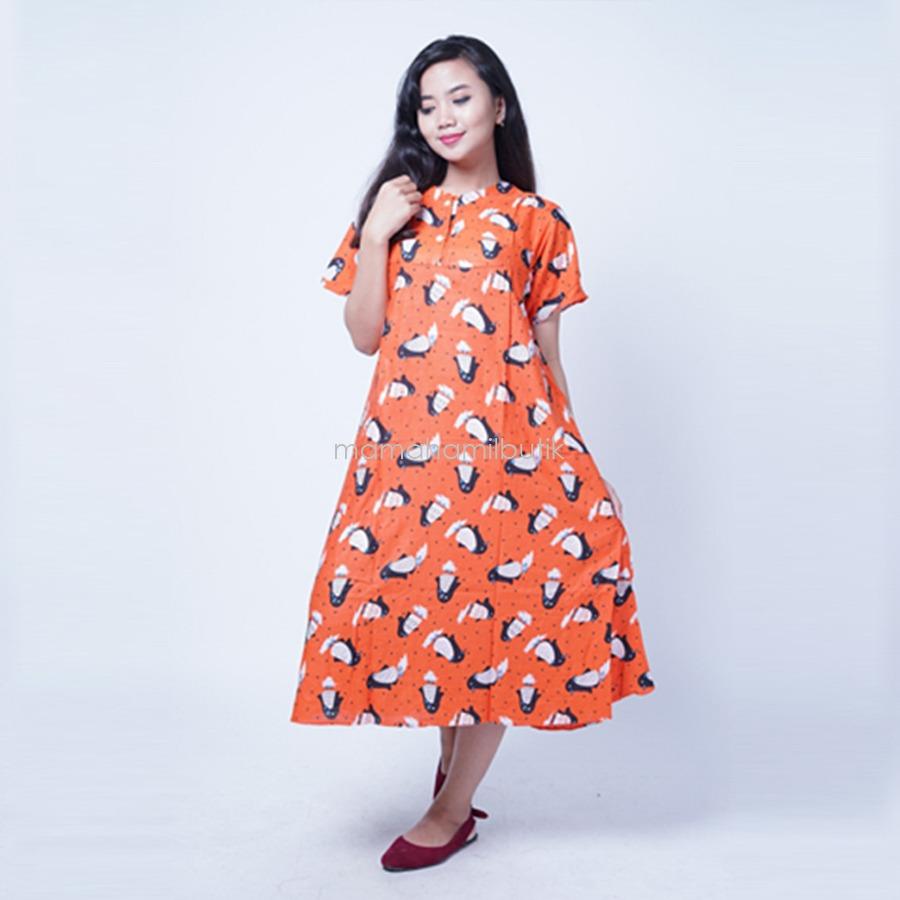 Ning Ayu Baju Hamil Daster Modis Payung Batik Cap Pinguin - DS 432 / Baju Hamil dan Menyusui/ Baju Ibu Menyusui / Baju Ibu Menyusui Lengan Panjang / Baju Gamis Ibu Menyusui / Baju Daster Ibu Menyusui / Baju Wanita Menyusui