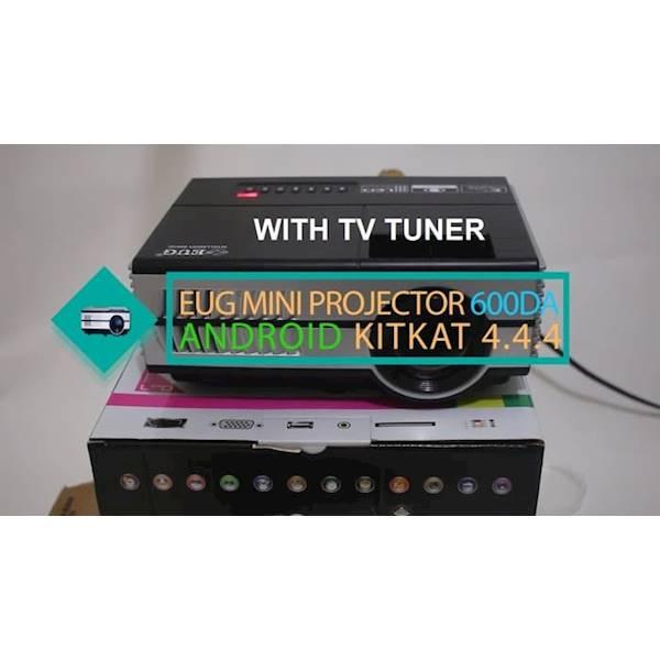 PROMO MURAH - Projector Eug 600DA Android&TV Tuner Miracast 960*640