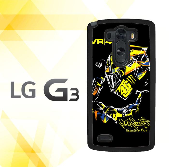 Casing gambar motif HARDCASE untuk hp LG G3 Non Stylus Rossi The Doctor 46 Motogp