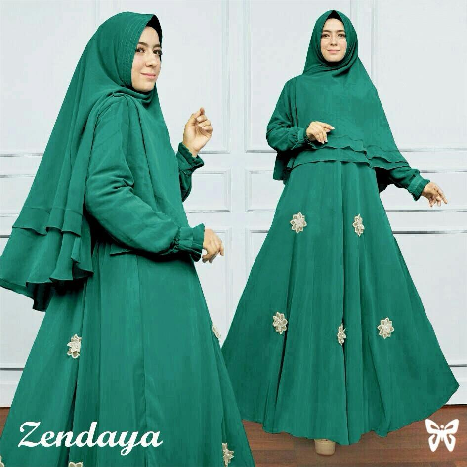 J&C Setelan Zendaya Syari / Dress Maxi / Maxi Muslim / Setelan Maxi Dress / Dress Muslim / Setelan Busana Muslim / Setelan Baju Muslim / Baju Gamis Wanita / Setelan Muslim / Hijab Fashion / Hijab Style