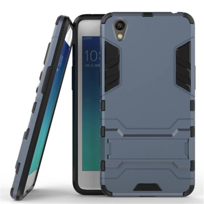 Detail Gambar OPPO NEO 9 A37 case casing robot ironman slim armor silikon stand neo9 Terbaru