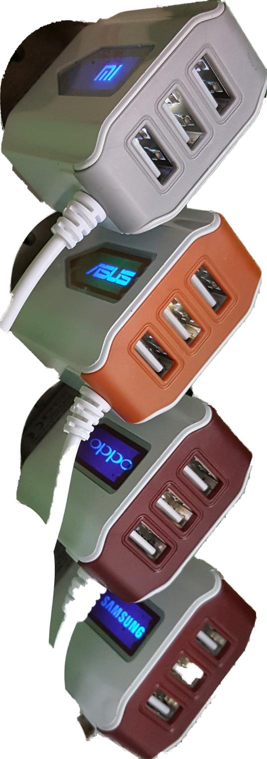 CHARGER MULTI BRAND 3 USB SMART 3USB / SAMSUNG / OPPO / XIAOMI / ASUS Agustus 2018 - 4 CHARGER MULTI BRAND 3 USB SMART 3USB / SAMSUNG / OPPO / XIAOMI / ASUS - 4