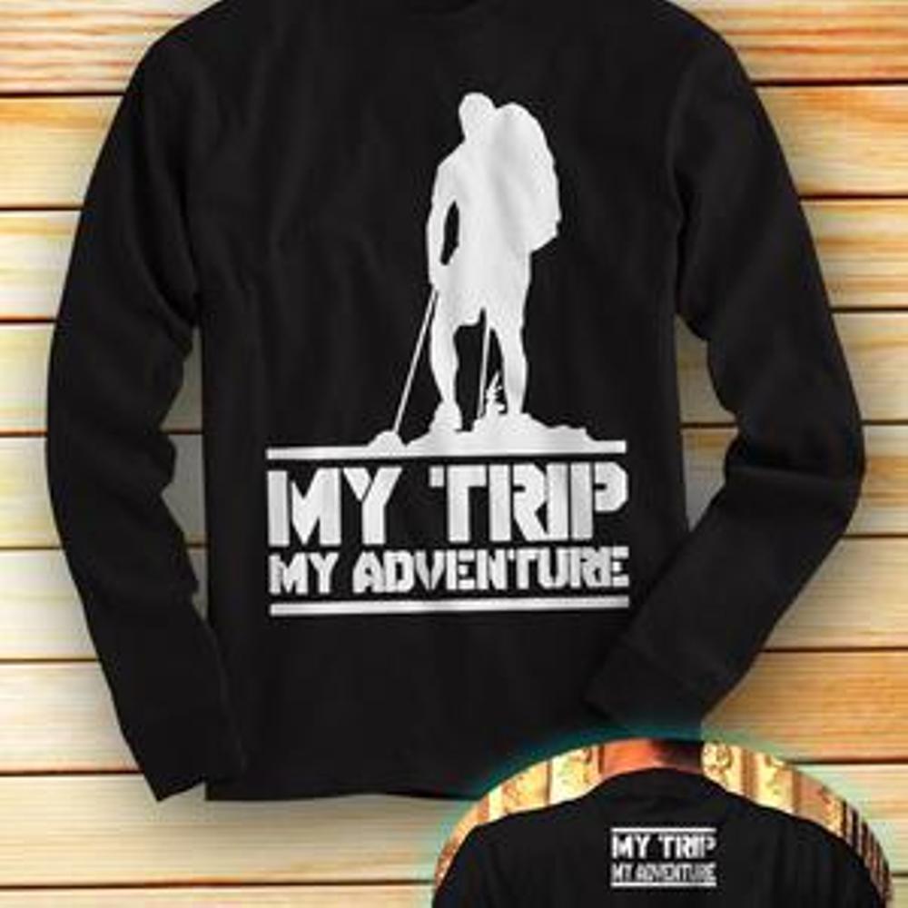 Kaos Baju Distro My Trip My Adventure Ot_Design (MTMA #2) Lengan Panjang Hitam My Trip My- My Trip My Adventure- Kaos My Trip- Kaos My Trip My- Adventure My Trip My