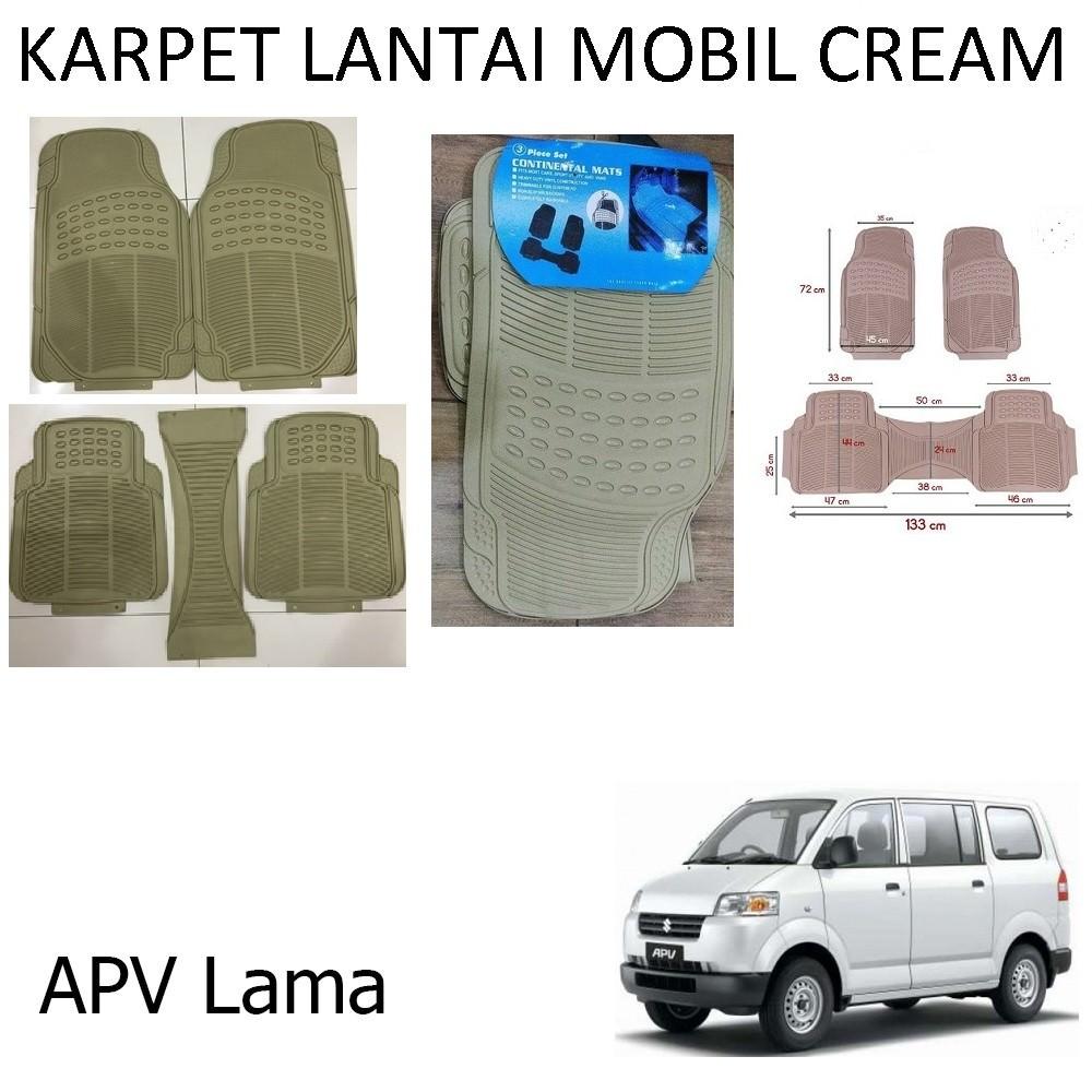 Karpet Mobil APV / Car Carpet / Floor Mats Universal Warna Cream