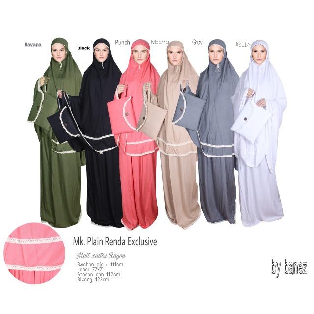 Mukena Plain Polos renda Warna Pastel Termurah / mukena dewasa termurah / mukenah terbaru / mukena cantik