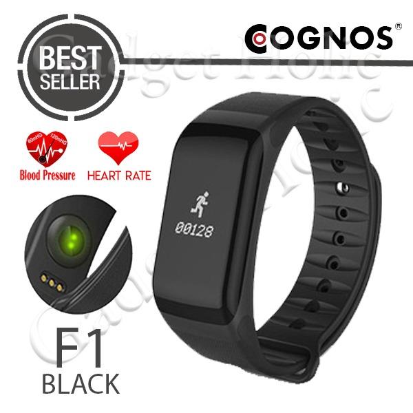 Cognos F1 Smartband Heart Rate Blood Pressure Wristband Smart Watch Smart Band Smartwatch - Hitam