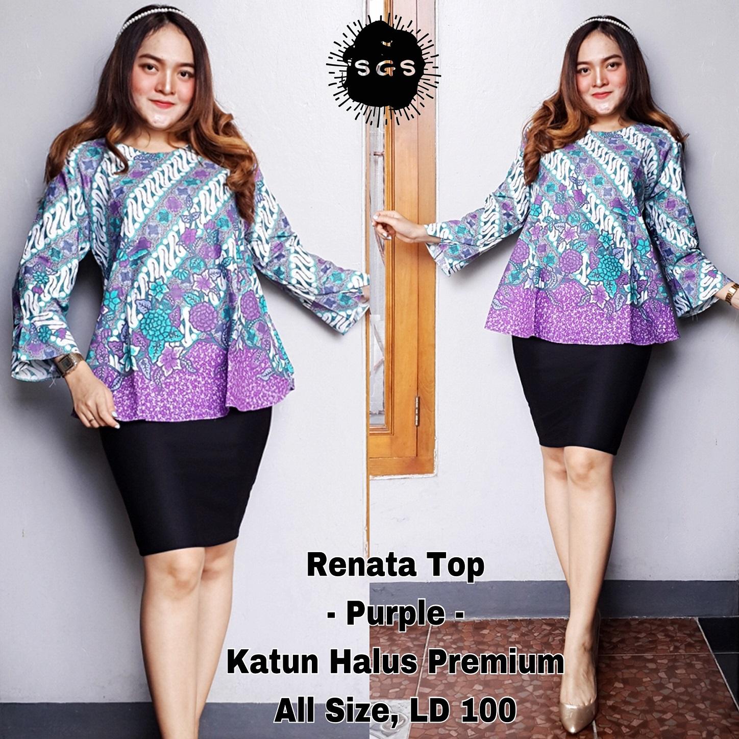 Fitur Atasan Blouse Batik Wanita Blus Kerja Lengan Panjang Blouse Atasan Blouse Batik Wanita Blus Batik Cap Blus Kerja Lengan Panjang Blouse Batik
